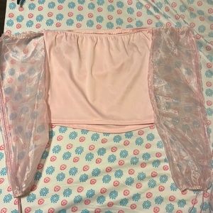 Off the shoulder crop top